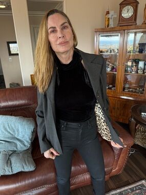 ABS Allen Schwartz Women's Gray Blazer